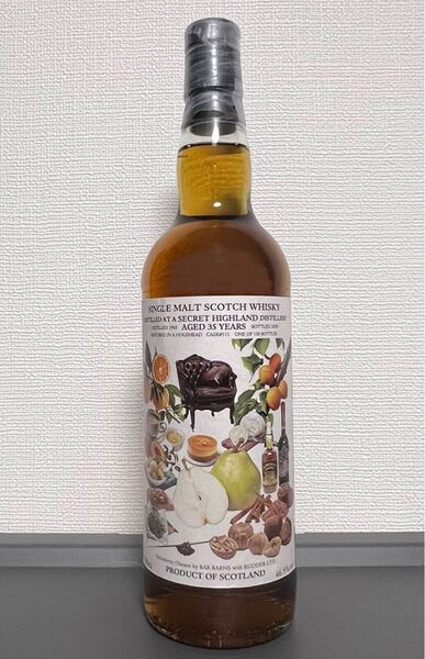 シークレットハイランド 1985 35年 46.9% ホグスヘッド for BAR BARNS WHISKYFIND 138本限定