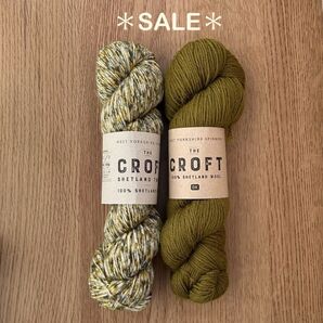 WYS CROFT DK ツィード・単色 シェットランドウール100% *1点よりバラ売り可能です*