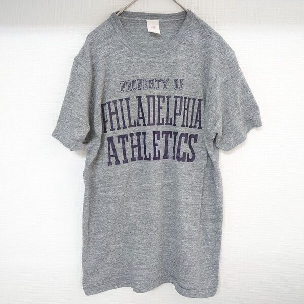 【USA製】ヴィンテージ Springfoot Tシャツ グレー L 70s〜80s トライブレンド 半袖 カレッジ アメリカ