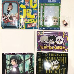 呪術廻戦 ファミマ マルチケース 5種類 計8枚 クリアビジュアルポスター 禪院真希 根付ますこっと 釘崎野薔薇