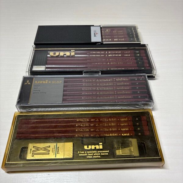 三菱鉛筆 Hi-uni H ユニ2H ユニスター H ユニ受験用Hセット まとめ売り
