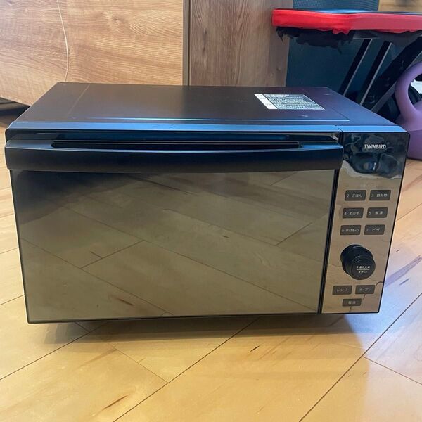 【ジャンク品】ツインバード DR-E857 オーブンレンジ 電子レンジ ブラック 2020年