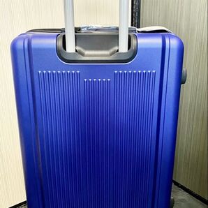 新品 TSAロック 軽量 ABS樹脂+PC 360°スピナーホイール スーツケース 大型大容量Lサイズ ネイビーブルー