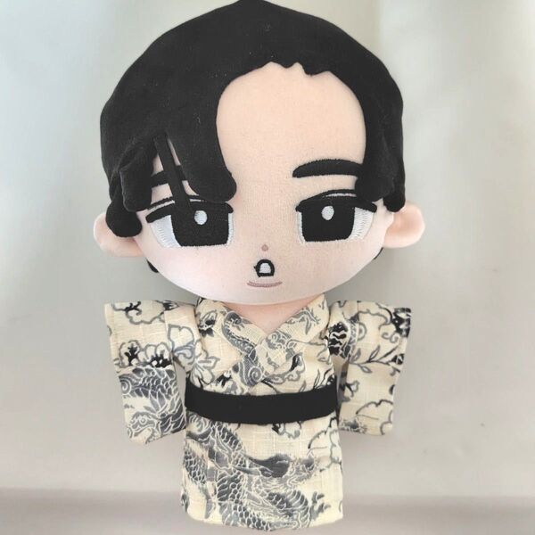 すのチルぶら下がらないシリーズ BIGぬいぐるみ 服 着物 浴衣 生成り龍