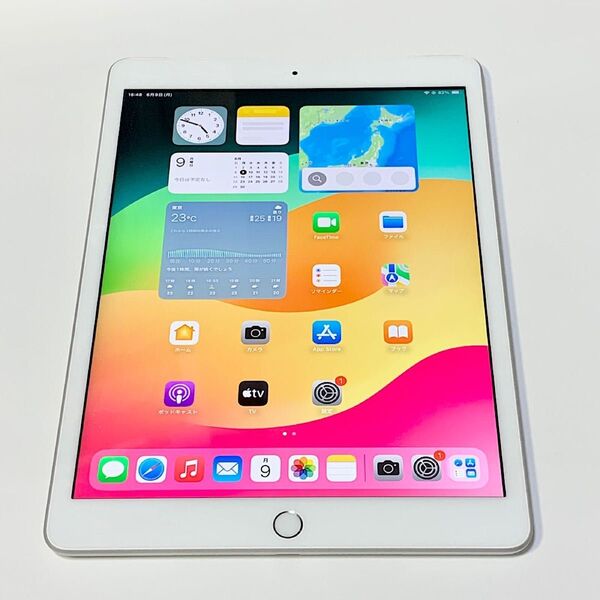 6/9に バッテリー新品交換 ★iPad 第8世代 10.2 インチ 128GB シルバー SIMフリー★ 新品同様の超美品
