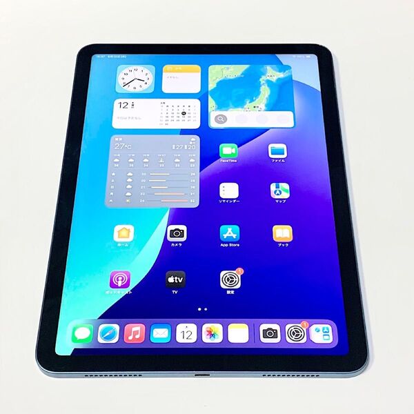 6/11に画面とバッテリー新品交換 ★ iPad Air 第5世代 10.9インチ 64GB ブルー Wi-Fi ★ 超美品