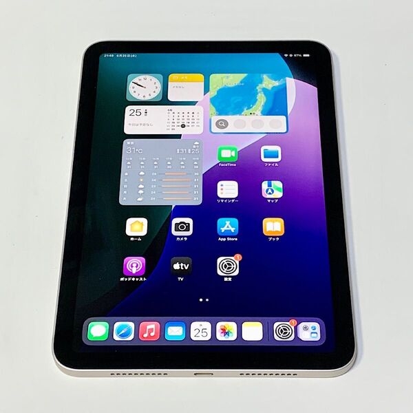 ほぼ未使用 充電3回 Apple保証3月15日迄 ★ iPad mini 第7世代 128GB スターライト Wi-Fi