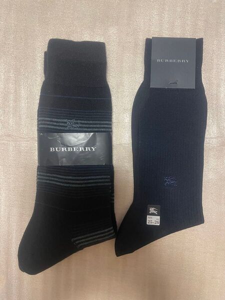 期間限定 Burberryバーバリー紳士靴下ビジネス 福助 日本製