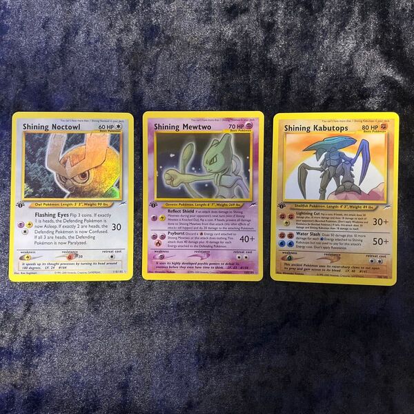 ポケモンカードゲーム ひかるポケモン 英語版 3枚セット 1ed