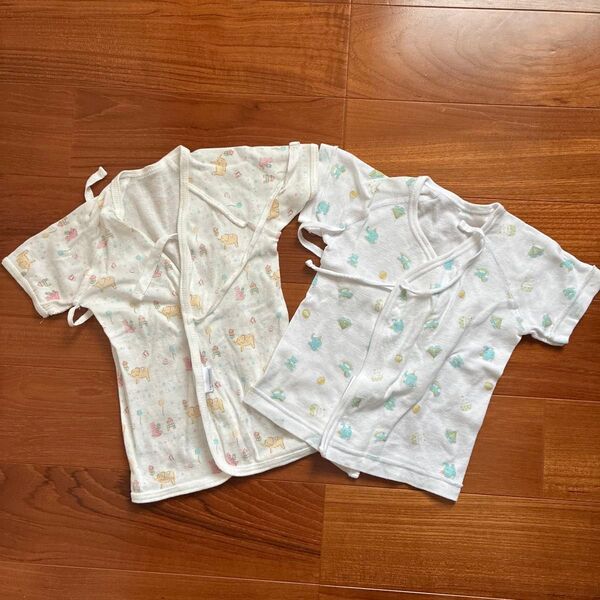 新生児肌着 50〜60 2枚セット 短肌着