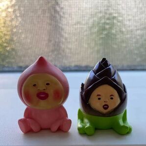 【新品未使用】 【希少】 こびとづかん タケノコビト カクレモモジリ 自立 フィギュア 筍 桃 たけのこ マスコット e