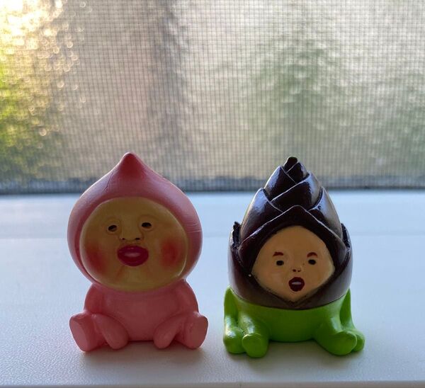 【新品未使用】 【希少】 こびとづかん タケノコビト カクレモモジリ 自立 フィギュア 筍 桃 たけのこ マスコット