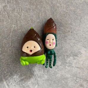 【新品未使用】 【2個セット】 こびとづかん フィギュア タケノコビト タケノカグヤ e