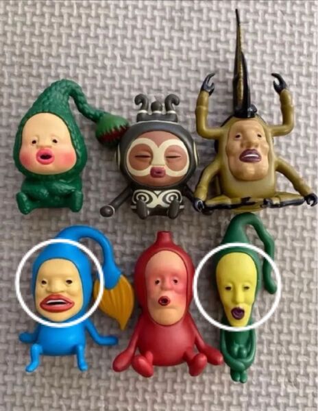 【2個セット】 こびとづかん おすわりマスコット 3 クサマダラオオコビト オオヒレカワコビト フィギュア