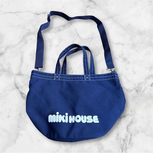 MIKI HOUSE マザーズバッグ ネイビー