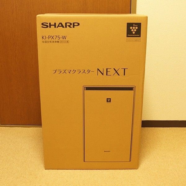 シャープ プラズマクラスターNEXT(50000) 加湿空気清浄機 KI-PX75-W ホワイト ハイグレードモデル