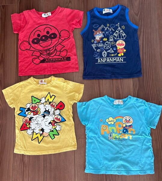アンパンマン Tシャツ&タンクトップ 4枚セット