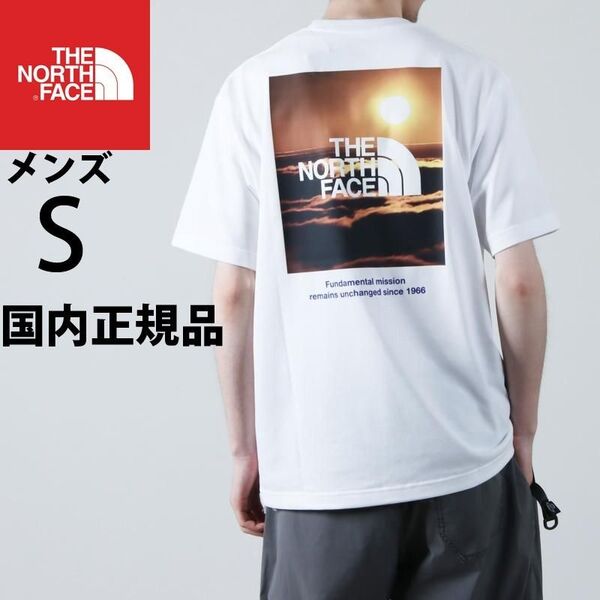 メンズS 新品ノースフェイス国内正規品ショートスリーブナチュラルフェノメノンティーS/S 白ホワイトTシャツNT32459
