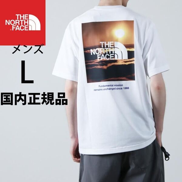 メンズL新品ノースフェイス国内正規品ショートスリーブナチュラルフェノメノンティーS/S 白ホワイトTシャツNT32459