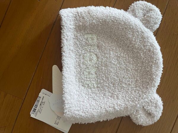 ジェラートピケ ベビー くま耳 ニット帽 オフホワイト 未使用