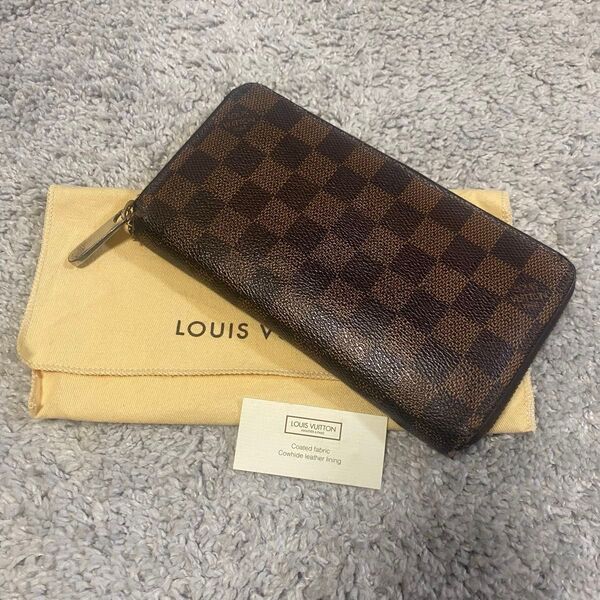 ルイヴィトン LOUIS VUITTON ジッピーウォレット ダミエ 長財布 ラウンドファスナー