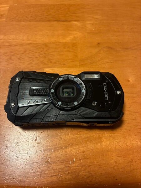 美品 RICOH コンパクトデジタルカメラ WG-70 ブラック