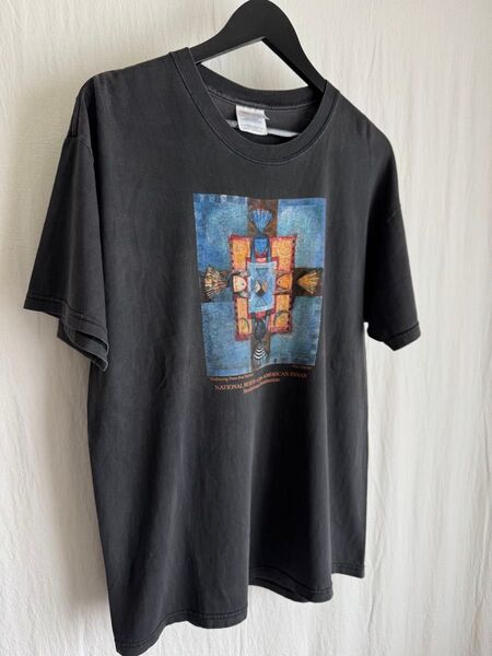 1990s~ Tony Abeyta アート T-shirt 表記L Hanes ナバホ族 ヴィンテージ