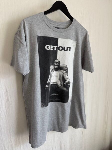 2010s GET OUT T-shirt 表記XL ゲットアウト ムービー ヴィンテージ