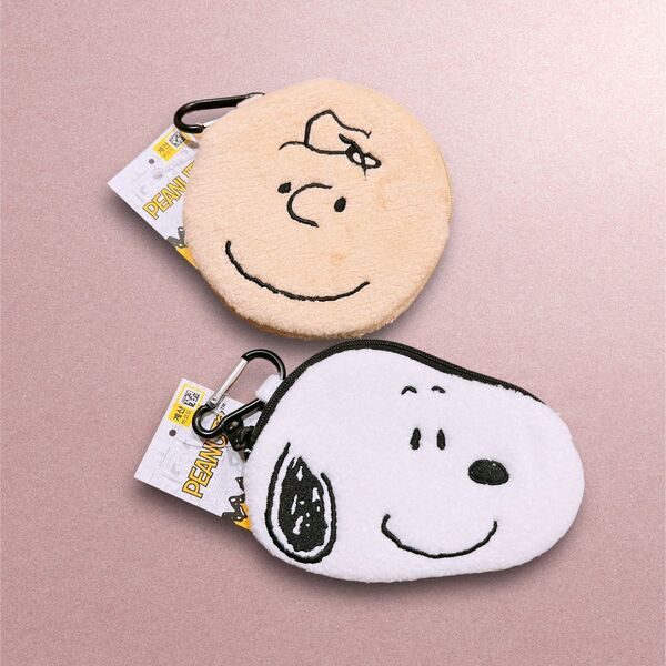 韓国 スヌーピー SNOOPY PEANUTS チャーリーブラウン コインケース ポーチ