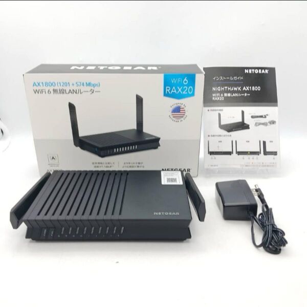 NETGEAR◆WiFiルーター無線LAN◆11ax(Wi-Fi6)AX1800