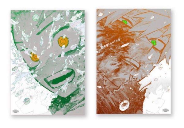 僕のヒーローアカデミア ヒロアカ 原画展 A2アートポスター 爆豪勝己 緑谷出久