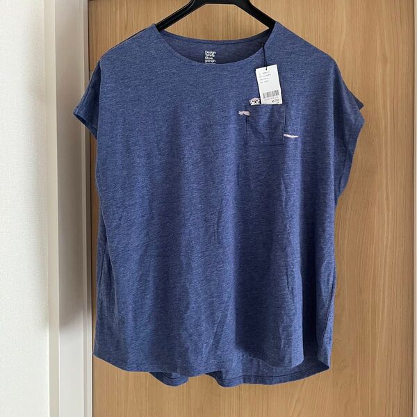 graniph 半袖Tシャツ ネイビー 動物刺繍