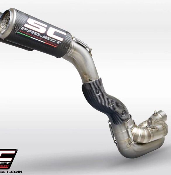 SC-PROJECT - CR-T M2 ツイン スリップオンサイレンサー フルチタン リンクパイプ レプリカ パニガーレv4