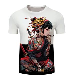 剣士柄 和柄 Tシャツ Mサイズ