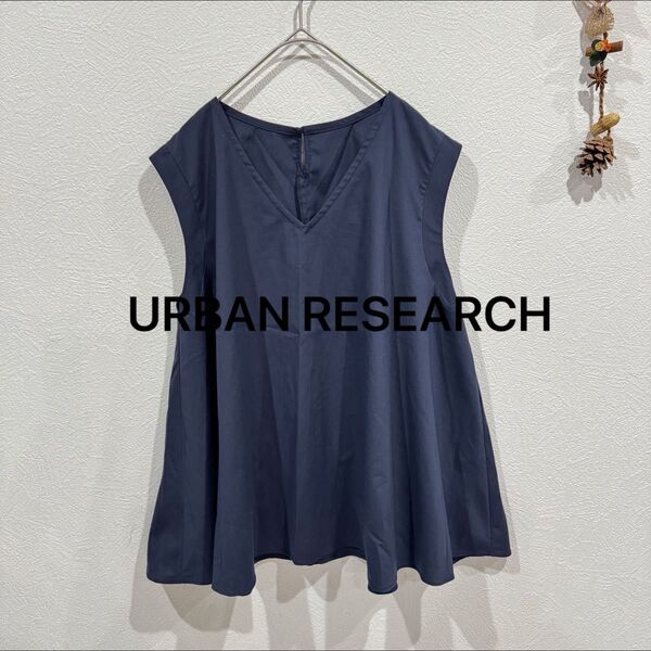 URBAN RESEARCH DOORS ノースリーブ トップス ブラウス ゆったり Aライン
