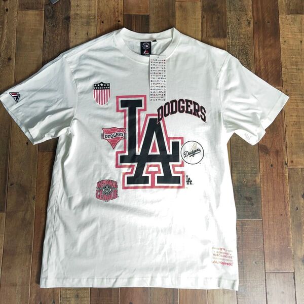 新品 未使用 タグ付き!! MLB LAドジャース 刺繍 L Tシャツ 大谷翔平 山本 由伸 Los Angeles Doders