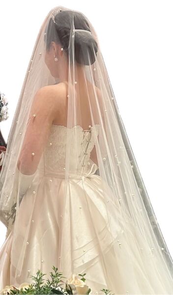ウェディングベール パール・コーム付 結婚式