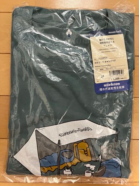 新品未開封 mont-bell モンベル WIC.T キャンプベア Tシャツ Mサイズ