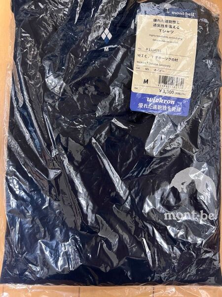 新品未開封 mont-bell モンベル WIC.T オホーツクの村Tシャツ ネイビーM