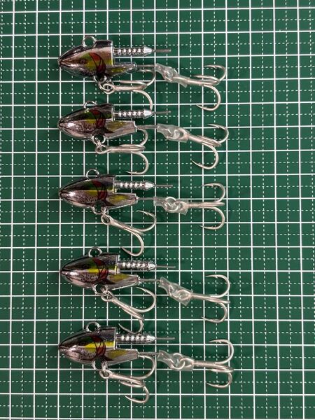 バイブレーションジグヘッド VJ 27g5個セット ワーム シーバス フラット ヒラメ マゴチ タイ サワラ サゴシ 青物 根魚