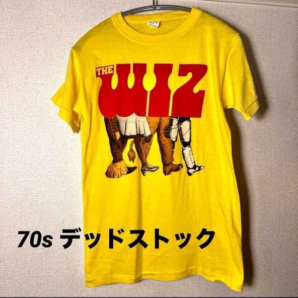 デッドストック 70s ビンテージ THE WIZ オズの魔法使い Tシャツ 半袖 コットン アメリカ古着