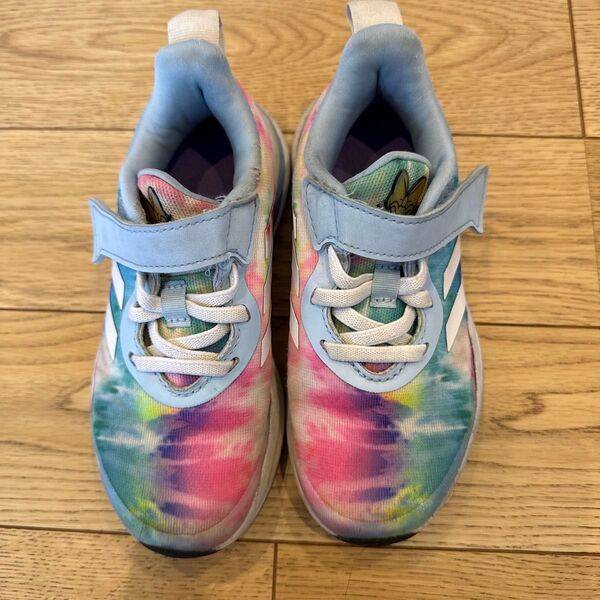 adidas Disney コラボスニーカー 18cm アディダス ディズニー レインボー デイジー