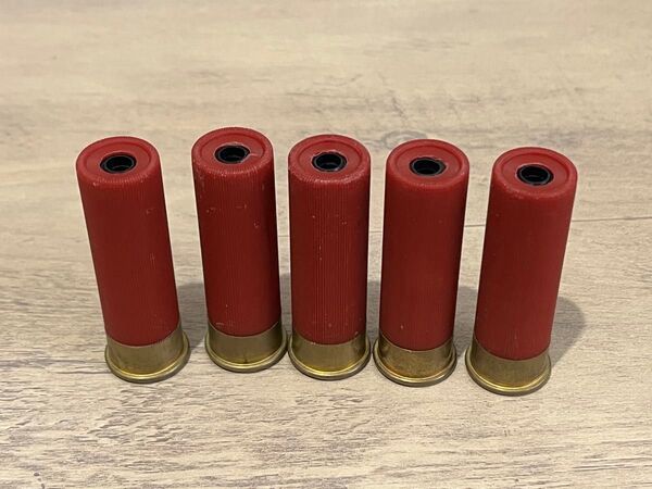 【希少品】マルゼン M1100 M870 共通 ショットシェル レッドカートリッジ 5発 赤色 MARUZEN ライブシェル