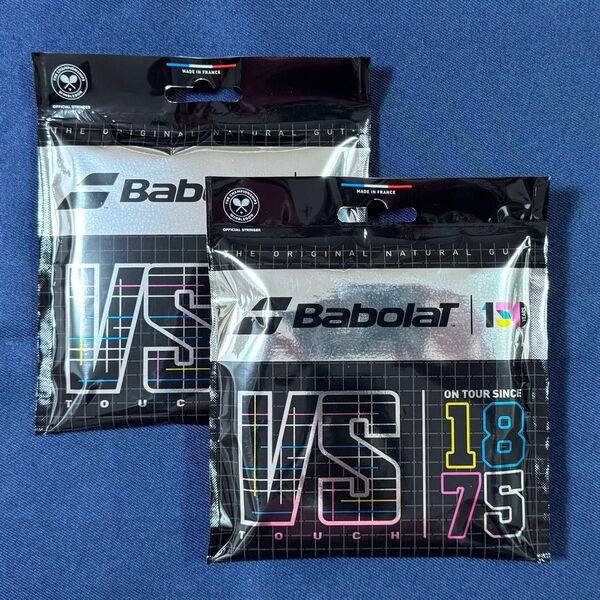 バボラ タッチ VS 130 ナチュラルガット 2個 Babolat Touch VS 12M 150 Years 限定パッケージ