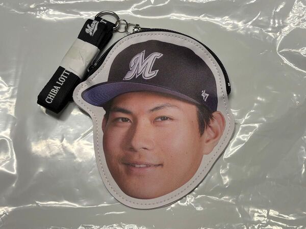 千葉ロッテマリーンズ 顔型コインケース 藤原恭大選手