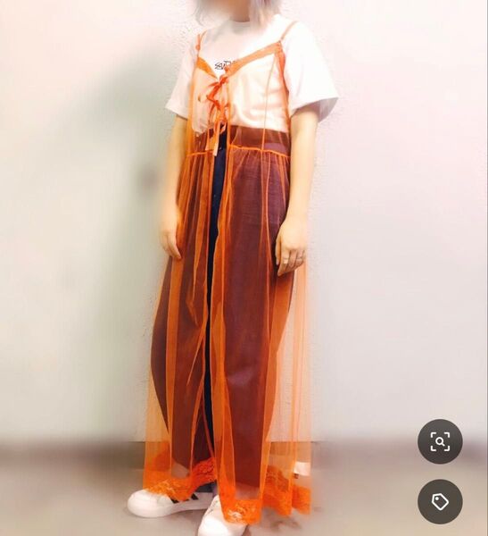 merlot チュールレース キャミソール ワンピース