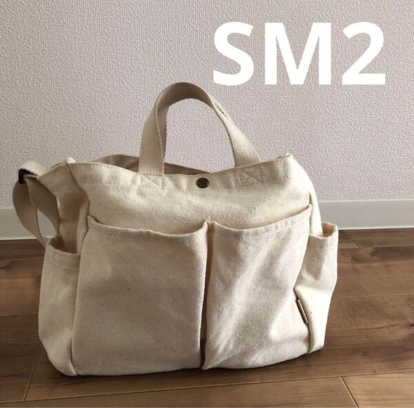 SM サマンサモスモス 帆布2WAYトートバッグ