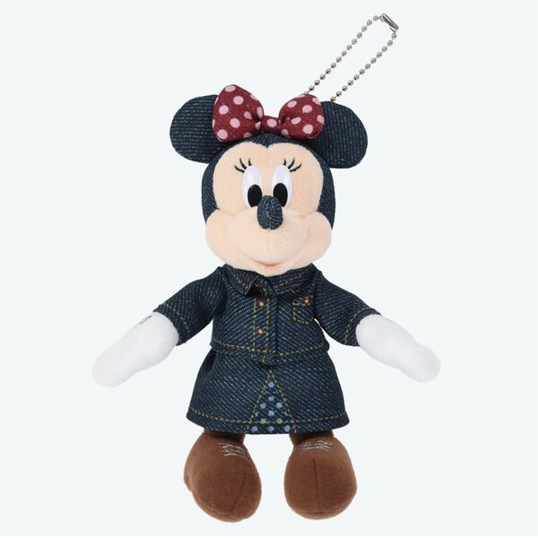 ディズニー デニム ミニー ぬいぐるみバッジ ウエスタンウエア ビッグサンダーマウンテン ぬいば