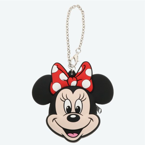ディズニー ミニー バッグチャーム コインケース シリコン キーホルダー キーチェーン 小物入れ 小銭入れ