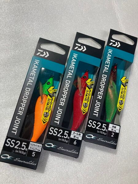 エメラルダス イカメタル ドロッパー ジョイント SS 2.5号 ケイムラクレイジーオレンジ オール赤 赤緑赤下地